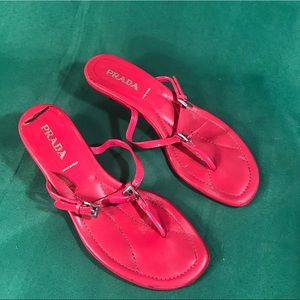 Prada Hot Pink Sandals